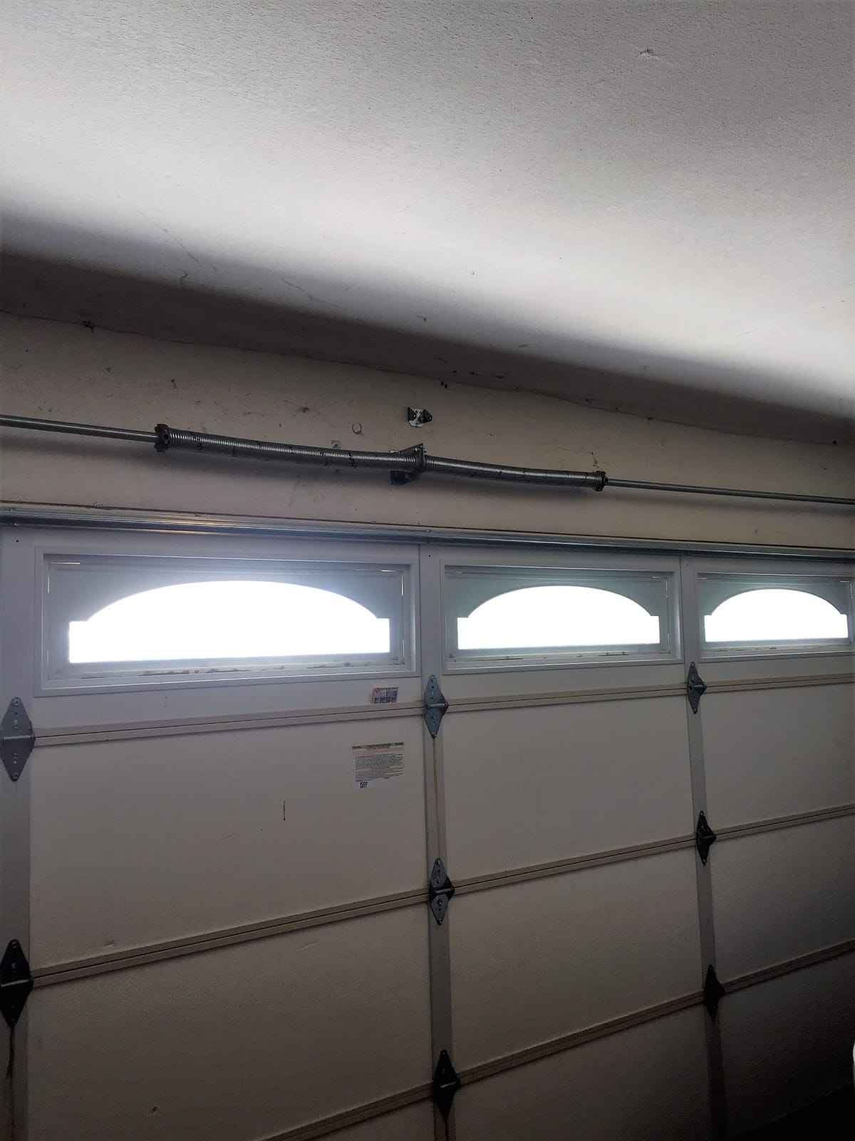 Garage door torsion spring replacement