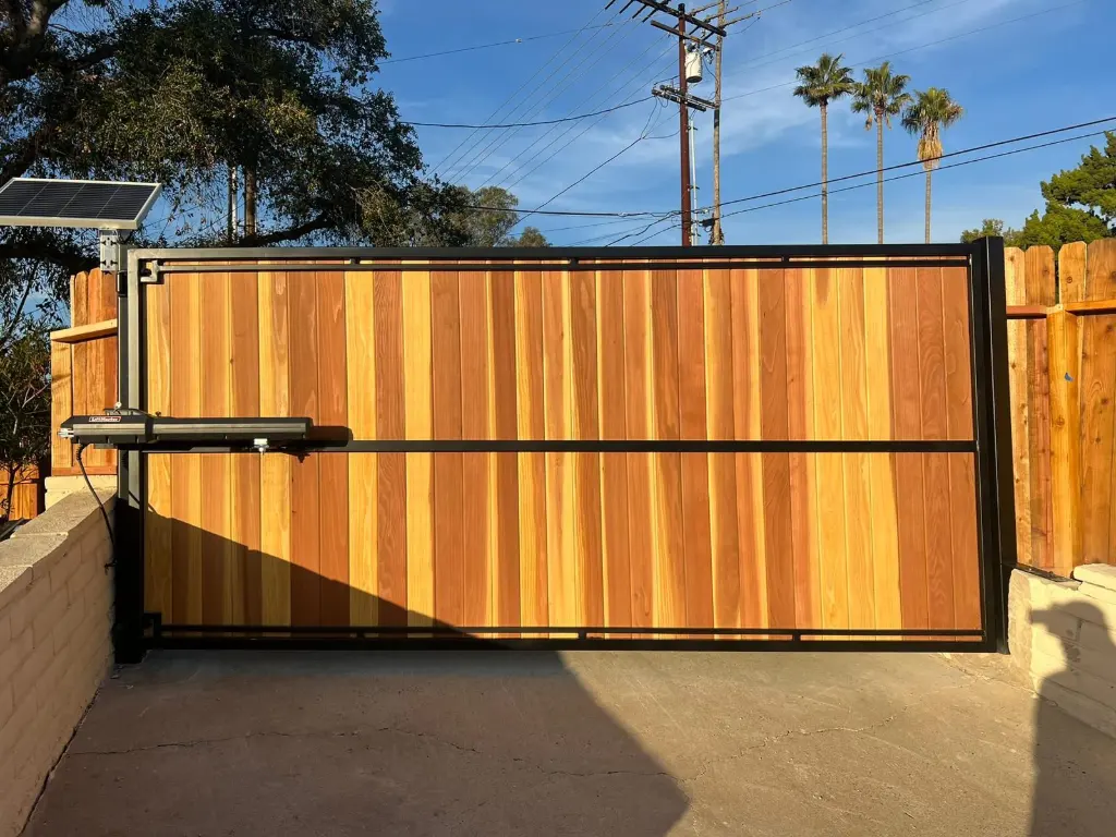 Solar gate opener
